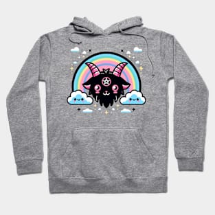 Kawaii Black Goat Pentagram Hoodie